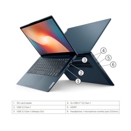 لپ تاپ 15.6 اینچی لنوو مدل IdeaPad 5 15IAL7-i7 1255U 16GB 1SSD MX550 – کاستوم شده